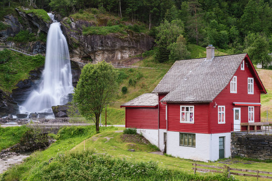 Steinsdalsfossen - waterfalls in Norway