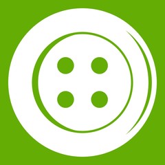 Sewing button icon green