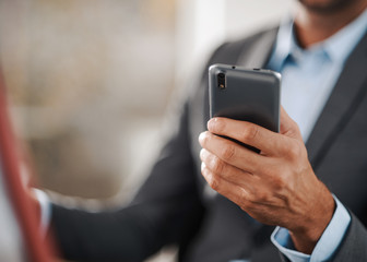 Businessman with mobile phone