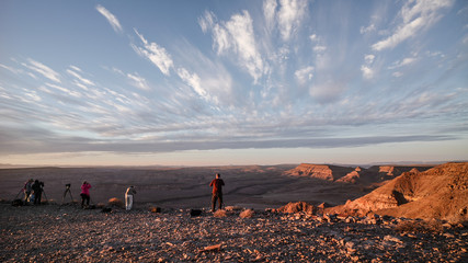 photographers at Fish River Canyon, Namibia