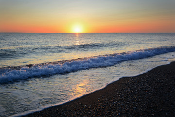 Sunrise over the sea