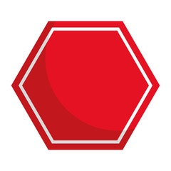 construction road sign icon over white background colorful design vector illustration