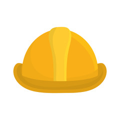 safety helmet icon over white background vector illustration