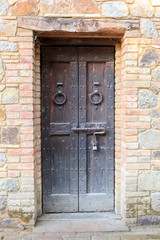 Castle Door. Castello Di Amorosa. Napa Valley, California, USA.