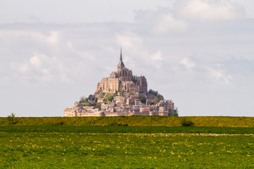 Le Mont-Saint-Michel, off the country's northwestern coast, at the mouth of the Couesnon River near Avranches in Normandy, France