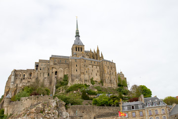 Le Mont-Saint-Michel, off the country's northwestern coast, at the mouth of the Couesnon River near Avranches in Normandy, France