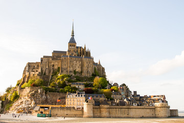 Le Mont-Saint-Michel, off the country's northwestern coast, at the mouth of the Couesnon River near Avranches in Normandy, France