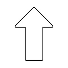 arrow icon over white background vector illustration