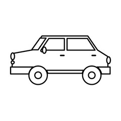 car icon over white background vector illustration