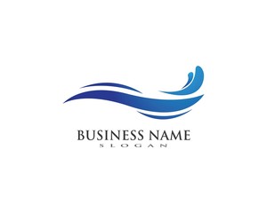 Water wave Logo Template