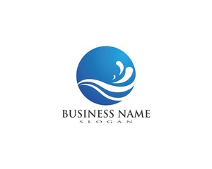 Water wave Logo Template