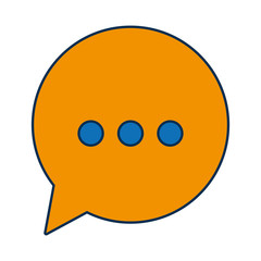 speech bubble icon over white background vector illustration