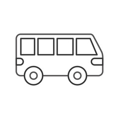 van car transport vehicle motor wheel vector illustration