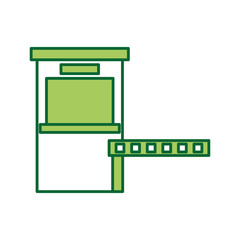 parking payment station access control concept vector illustration