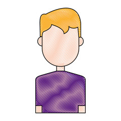 avatar man icon over white background colorful design vector illustration