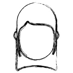 avatar woman icon over white background vector illustration