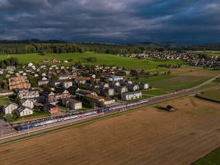 SBB S-Bahn in der Nähe von Bonstetten - Wettswil