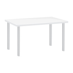 white table isolated illustration