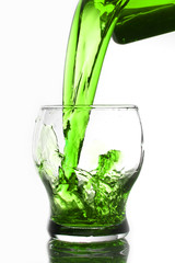 glass of water / Water is a transparent and nearly colorless chemical substance that is the main constituent of Earth's streams, lakes, and oceans, and the fluids of most living organisms