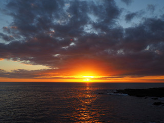 Sunset over Ocean