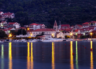 Evening Croatian island