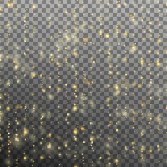 Curtains made of gold threads. EPS 10