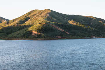 Mountain and lake