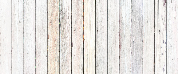 Old soft white wood planks texture background vintage style. 