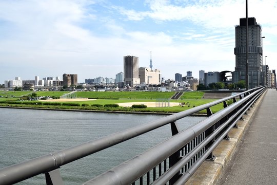 【東京都足立区】荒川 千住新橋から学びピア21方面