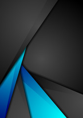 Contrast blue and black corporate background