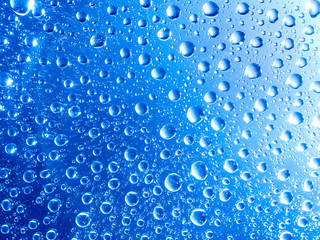 Water drops on glass surface texture