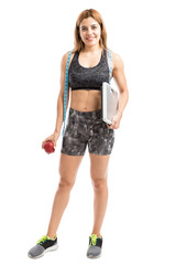 Active nutritionist with abs