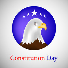 illustration of elements of USA Constitution Day background