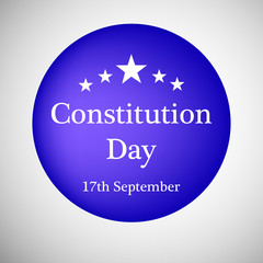 illustration of elements of USA Constitution Day background