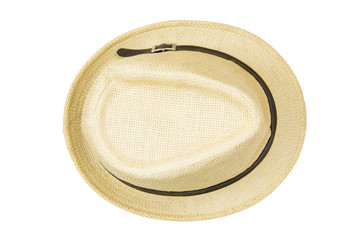 straw hat isolated on a white background