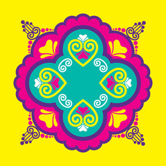 Illustration of Diwali utsav greeting or poster card