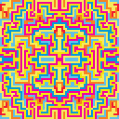 pixels abstract geometric background vector illustration