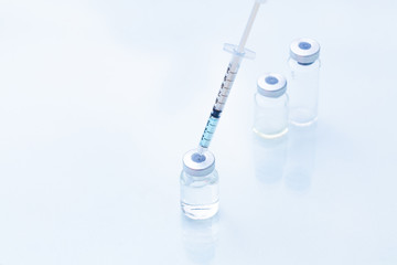 Vaccine with syringe