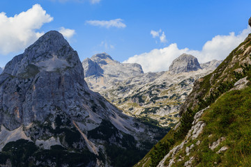 Fototapeta na wymiar Julian Alps in Slovenia. Summer 2017.