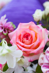 Closeup roses bouquet