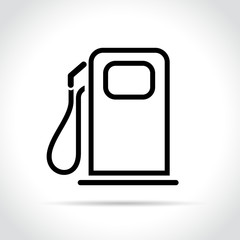 fuel pump icon on white background