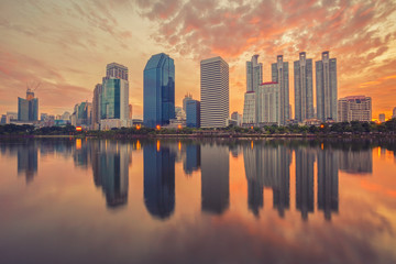 Naklejka premium Centrum miasta Bangkok