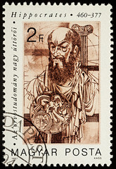 Portrait of ancient Greek physician Hippocrates