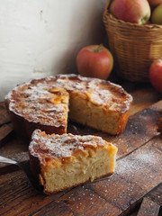 tarta de manzana casera y muy rica