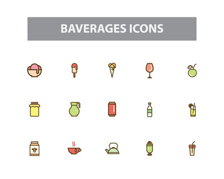 Baverages Vector Icons