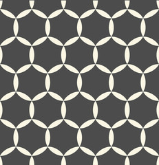 Naklejka premium Minimal Flower Graphic Design. Seamless Hexagonal Pattern