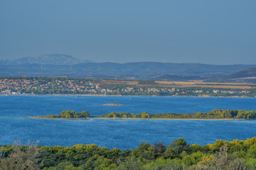 view from the top of island Pasman in Croatia