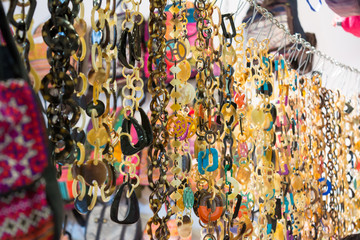 sale of etnic jewellery at the market