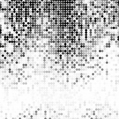 Abstract geometric background with gray circles. Halftone effect