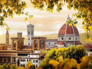 Cathedral in Florence - obrazy, fototapety, plakaty
